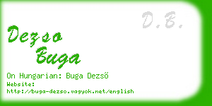 dezso buga business card